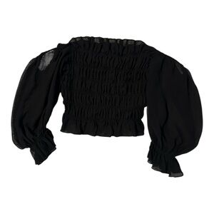 Of the shoulder‎ Black Women's Top